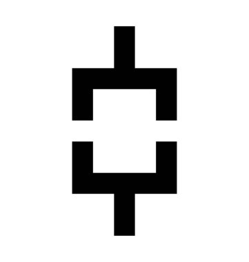 Rheostat düz vektör simgesi