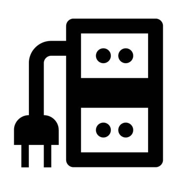 Uzantısı kurşun düz vektör simgesi