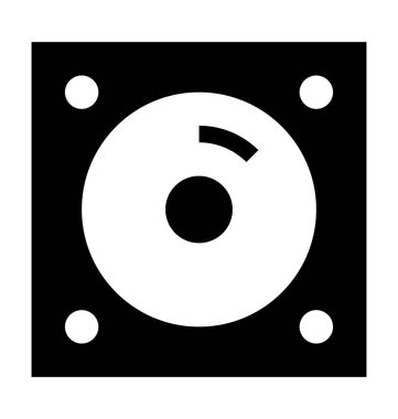 CD Case düz vektör simgesi