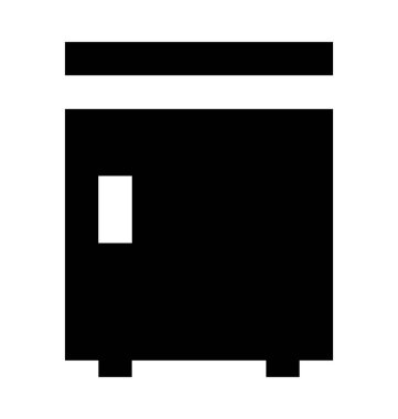 Dondurucu düz vektör simgesi