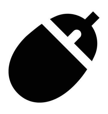 Bilgisayar fare düz vektör simgesi