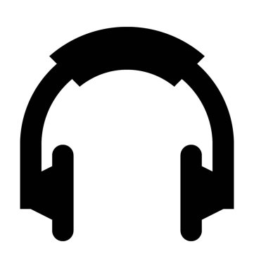 Kulaklıklar Düz Vektör Simgesi