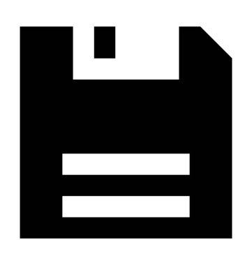 Disket düz vektör simgesi