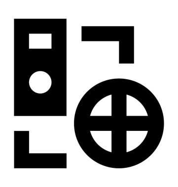 Ağ düz vektör simgesi