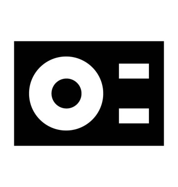 CD Case düz vektör simgesi