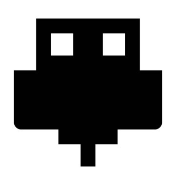 USB fiş düz vektör simgesi