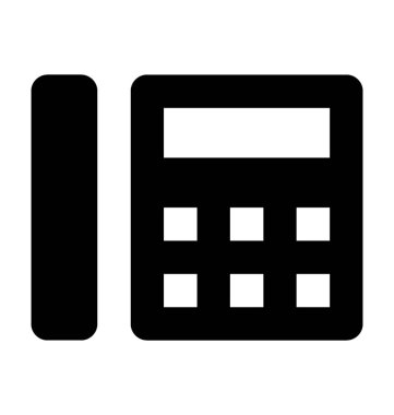 Sabit hat düz vektör simgesi