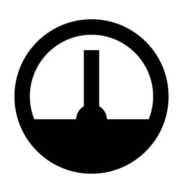 hız göstergesi düz vektör simgesi