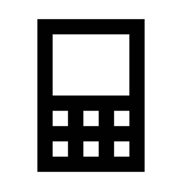 telefon düz vektör simgesi