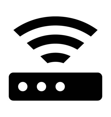 Wifi Yönlendirici Düz Vektör Simgesi