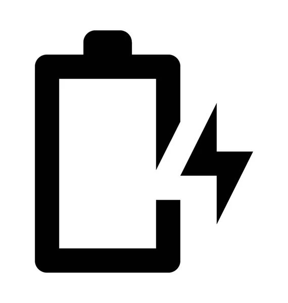 Volle Batterie Flache Vektor Symbol — Stockvektor