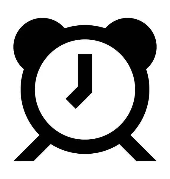 Alarme Clockflat Vector Icon — Vetor de Stock
