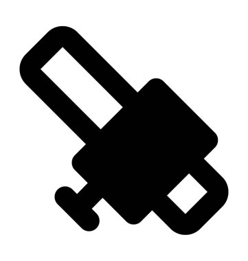 Bıçak düz vektör simge gördüm