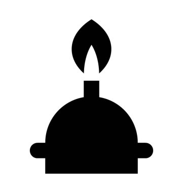 Ruh lamba düz vektör simgesi