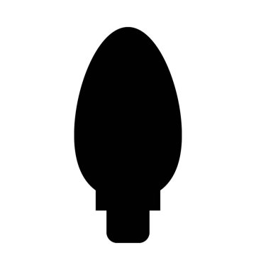 LED Deco ampul düz vektör simgesi