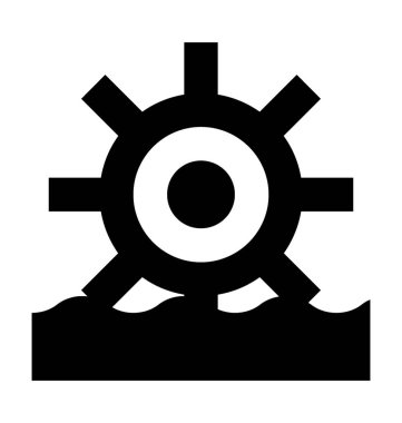 Bıçak düz vektör simge gördüm