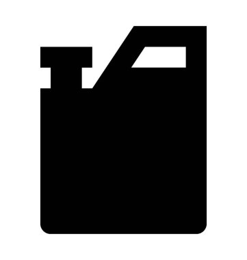 Jerry Can düz vektör simgesi