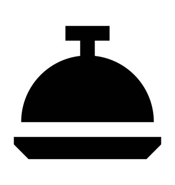 Tabağı düz vektör simgesi