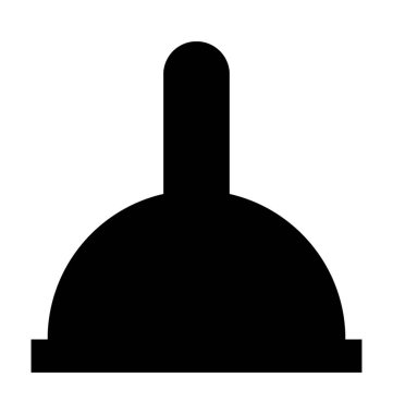 Banyo pompa düz vektör simgesi