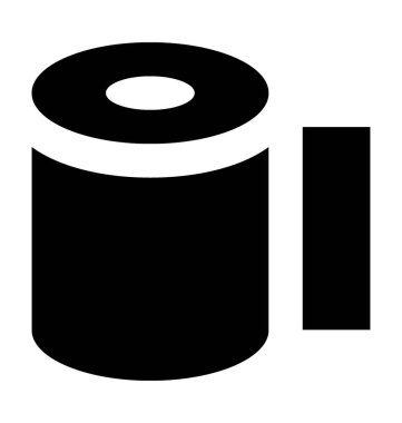 Doku Roll düz vektör simgesi