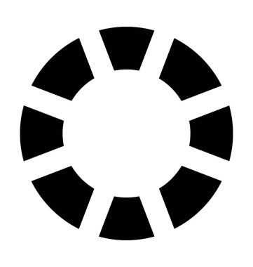 Hayat yüzük düz vektör simgesi