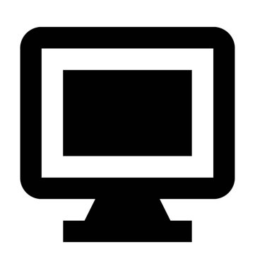 LCD düz vektör simgesi