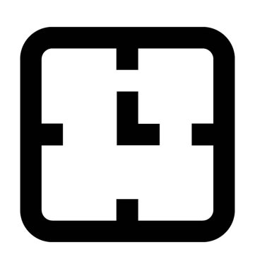 saat düz vektör simgesi