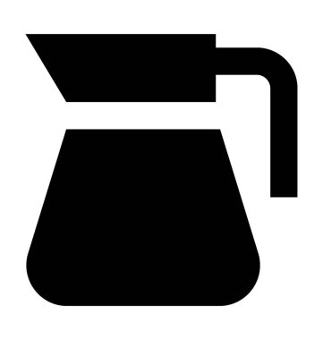 Sürahi düz vektör simgesi