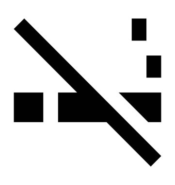 Sigara düz vektör simge yok