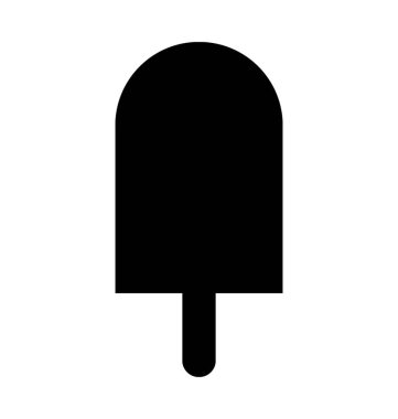 Buz Pop düz vektör simgesi