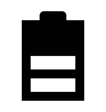 Pil Düz Vektör Simgesi