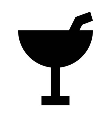 Kokteyl Düz Vektör Simgesi