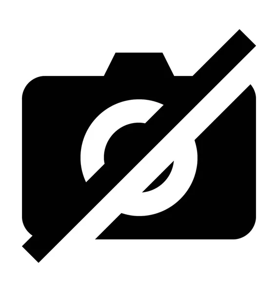 Camera Flat Vector Icon — Stock Vector