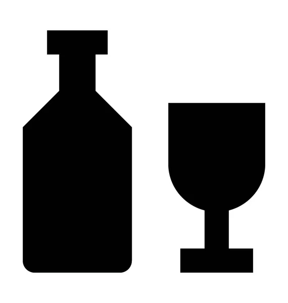 Drink Flat Vector Icon — Stock Vector