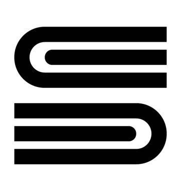 Katlanmış havlu düz vektör simgesi