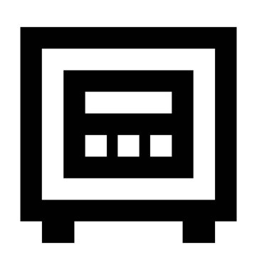 Soyunma düz vektör simgesi