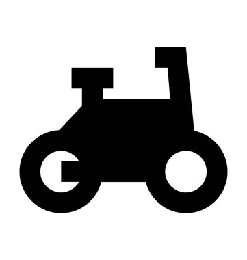 motorsiklet düz vektör simgesi