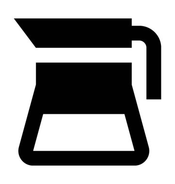 Sürahi düz vektör simgesi