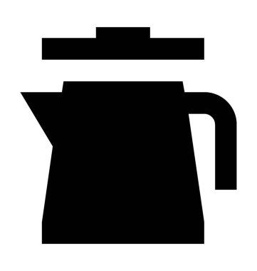 Sürahi düz vektör simgesi