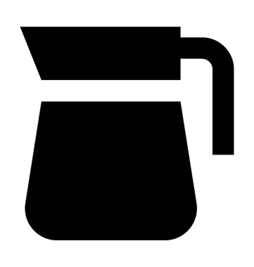 Sürahi düz vektör simgesi