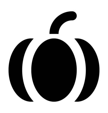 Kabak düz vektör simgesi