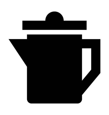 Sürahi düz vektör simgesi