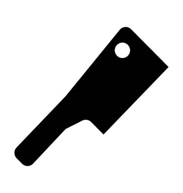 Cleaver düz vektör simgesi