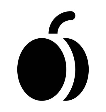 kiraz düz vektör simgesi