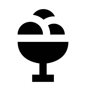 dondurma düz vektör simgesi