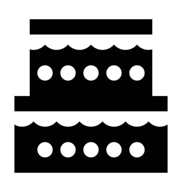 kek düz vektör simgesi