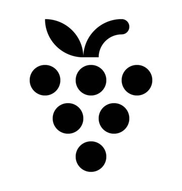 Üzüm düz vektör simgesi