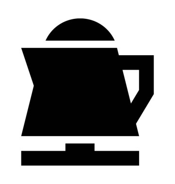 Elektrikli su ısıtıcısı düz vektör simgesi