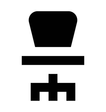 Döner Sand düz vektör simgesi