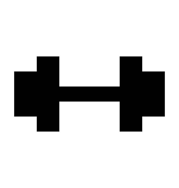 Dumbbell Flat Vector Icon